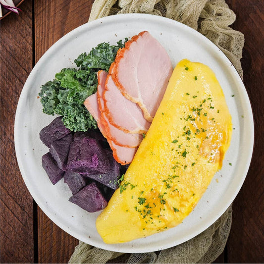 C2. 烤金門火腿奄列配番薯 Roast Gammon Ham Omelette with Sweet Potato
